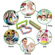 Puzzle Sensory Tracks Snap And Click Fidget, Toys Kids, Fidget Toys ,Stress Relief Rotate And Shape - Toys |