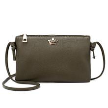 SALE -  Womens Leather messenger Bag Pure Color Shoulder