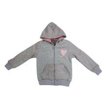 Grey Inner Fur Hooded Jacket For Girls