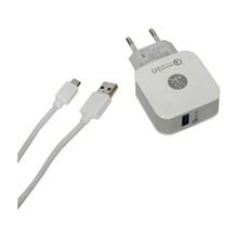 ABC Micro USB 2.0 Fast Charger With Adapter - White