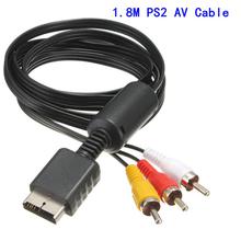 Video Adapter AV Cable With 3 RCA TV Lead for PS3/PS2 HD Component Video Cable 1.8M for Playstation 2 Game HDTV AV Cord