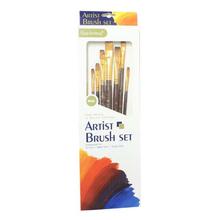 Brown Artist Brush Set - 7 Brushes