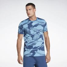 Reebok Blue WOR AOP SS TEE Training T-Shirt For Men HA1065