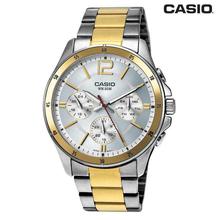 Casio Silver/Gold Round Dial Analog Watch For Men (MTP-1374SG-7AVDF)