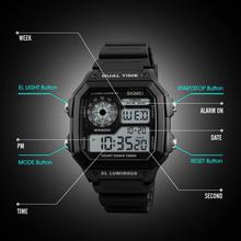 SKMEI 1299 Military Sporty Led Digital Watch for Men - Black