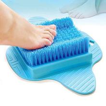 Bath Blossom Foot Scrubber Brush, Free Hanging Hooks, Exfoliating Feet Cleaner Scrub Massager Spa for Shower