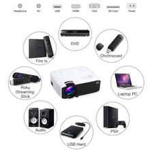 E400 LCD Home Office Projector 800 x 480P Linux Support HDMI / USB / Audio / AV / VGA - White US Plug 377893302