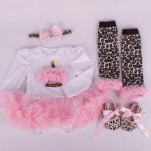 Newborn Baby Girl Clothes Brand Baby 4Pcs Clothing sets Tutu Romper