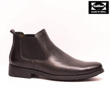 Caliber Shoes Black Slip On Lifestyle Boots For Men - ( 481 C)