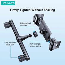 USAMS Car Rear Seat Tablet Phone Holder Car Back Seat Bracket Stable Stand For Phone iPad Switch Tablet Video Entertainment