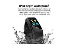 Waterproof Heart Rate Monitor Wrist Watch -F07 Black