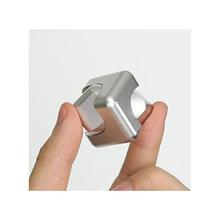 Aafno Pasal Square Cube Hand Spinner Metal Tri Fidget Focus Tool Desk Toy EDC Cube Gift