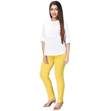 Comfort Kurti Pants (Leggings) with Pocket (Yellow)