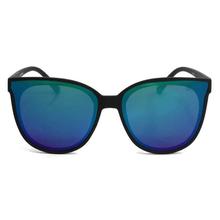 Blue Shaded Black Frame Cat Sunglasses For Men