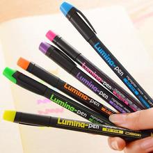 6 Colors Lumina Pens Highlighter For Paper Copy Fax Diy Drawing Marker