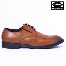 Kapadaa: Caliber Shoes Tan Brown Lace Up Formal Shoes For Men – ( Y 639 C)