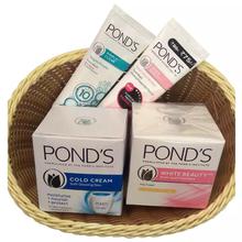 Combo of 4 POND'S Moisturising Cold Cream - 100ml, POND'S White Beauty SPF 15 PA Anti-Spot Fairness Cream - 50g, POND'S Pimple Clear Face Wash - 50g and POND'S White Beauty Daily Spotless Fairness Face Wash - 50g