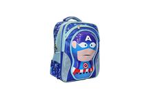 Captain America School Backpack For Boys - Blue