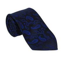Blue Patterned Necktie For Men
