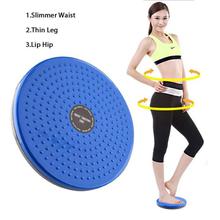 Waist Twister, Multifunction Waist Twisting Disc Body Aerobic Exercise Figure Trimmer Balance Rotating Board - Blue