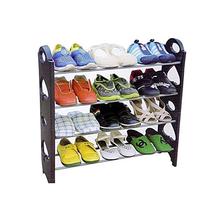 4 Tier Stackable Shoe Rack- 12 Pairs