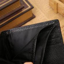 JINBAOLAI Luxury Cow Leather Men Short Wallet Casual Genuine