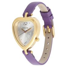 Sonata Purple Strap White Dial Analog Watch for Women - 8142YL01