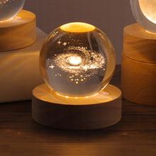 Decor Crystal Ball Night Light Starry Lamp LED Night Light-Galaxy
