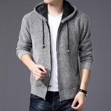 SweaterCoat Faux Fur Wool Sweater Men Casual Sweater Coat