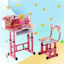 Pink Disney Princess Printed Study Table Set (BL-0017)