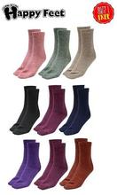 Happy Feet Pack of 6 Rabbit Hair Plain Socks - Buy 1 Get 1 Free (2014)