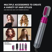 5 in 1 Electric Hair Brush Negative Ion Hair Dryer Comb Hair Styler Hair Brush Hair Dryer Salon Curling Iron