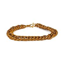 Curb Chain Faux Gold Toned Bracelet For Men