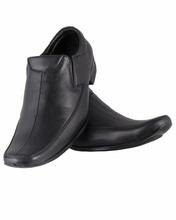 Shikhar Men's Black Slip On Formal Shoes