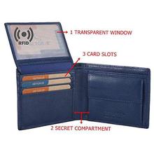 GETOREE Florence Leather Blue RFID Protected Genuine High