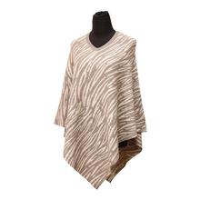 Woolen Tiger Stripe Poncho