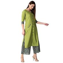 Khushal K Women's Rayon Printed Kurta With Palazzo Set