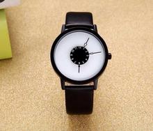 White Dial Trendy Analog Unisex Watch- White/Black