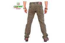 Virjeans Straight Leg Corduroy Pants - dark Brown(VJC 667)