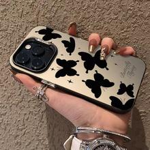 MissConnie Fantastic Retro Butterfly Phone Case Compatible for IPhone 13 15 11 12 14 Pro Max XR X XS Max Soft Cover