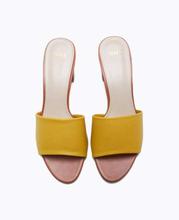 Block Heel Slide Sandals-12150