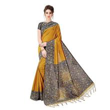 Indira Designer Women's Art Mysore Silk Saree With Blouse Piece