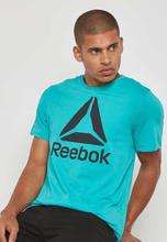 Reebok Ice Blue Logo Training T-Shirt For Men - CF3904
