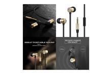 PTron Unison In Ear Headphone With Noise Cancellation For Smartphones (Gold)