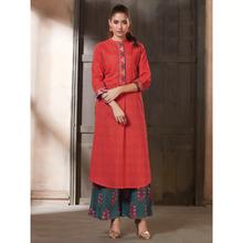 Stylee Lifestyle Coral Cotton Printed Kurti - 5007