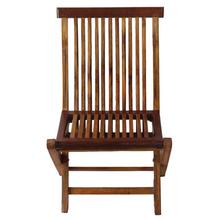 Brown Bamboo Foldable Kids Chair