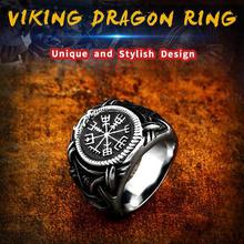 Beier 316L Stainless steel nose viking men ring Dragon