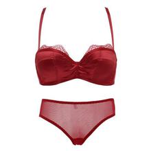 EFINNY Women Skinny Bras Sets Lace Patchwork Push Up Bras