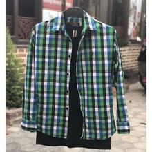 Men's Green Checkered Shirt