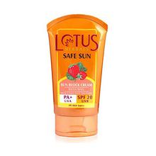 Lotus Herbals Safe Sun Block Cream SPF 20, 50g-LHR033050
